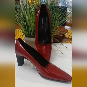 Sesto Meucci Womens red burgundy pumps  heels size 10M